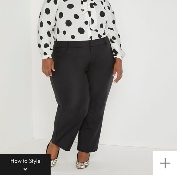 Eloquii Pants - Eloquii Kady Double Weave Pant Viola Fit